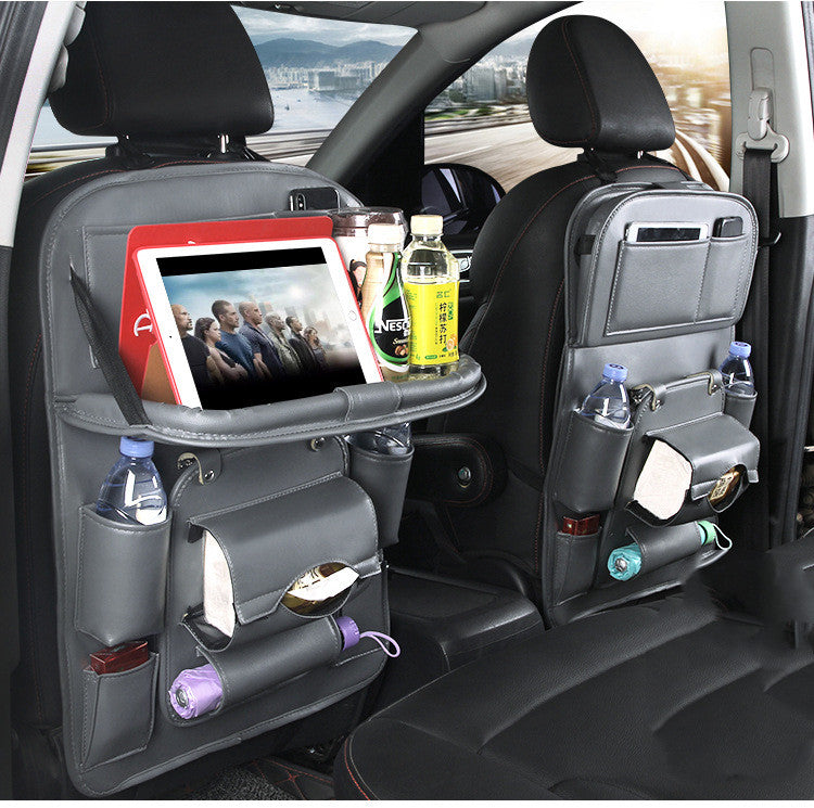 Luxury PU Leather Car Seat Organizer