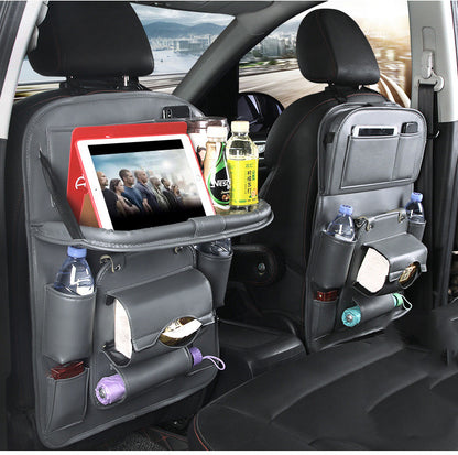 Luxury PU Leather Car Seat Organizer