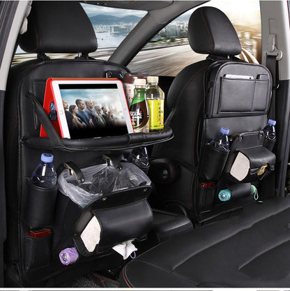 Luxury PU Leather Car Seat Organizer