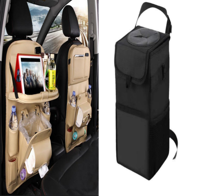 Luxury PU Leather Car Seat Organizer