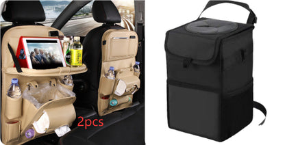 Luxury PU Leather Car Seat Organizer