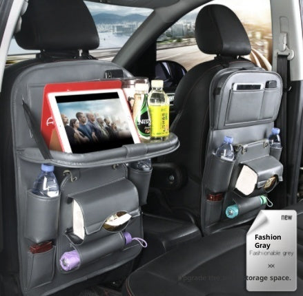 Luxury PU Leather Car Seat Organizer